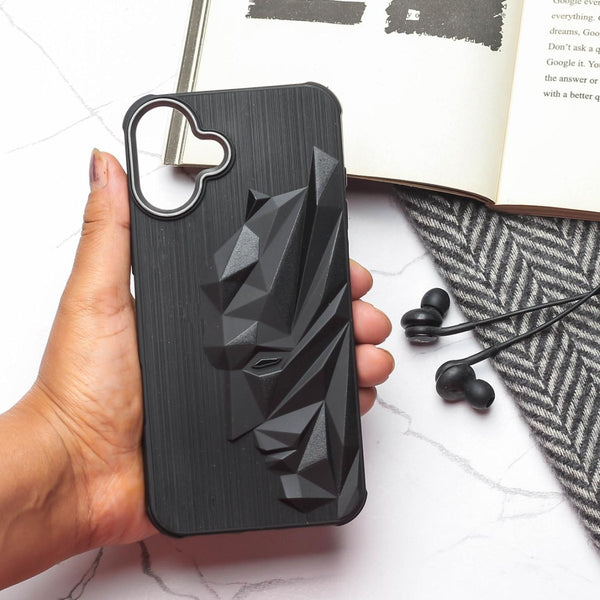 Superhero Engraved logo silicon Case for Apple Iphone 16 Plus - The Hatke