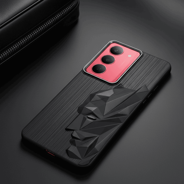 Superhero Engraved logo silicon Case for Realme 14x - The Hatke