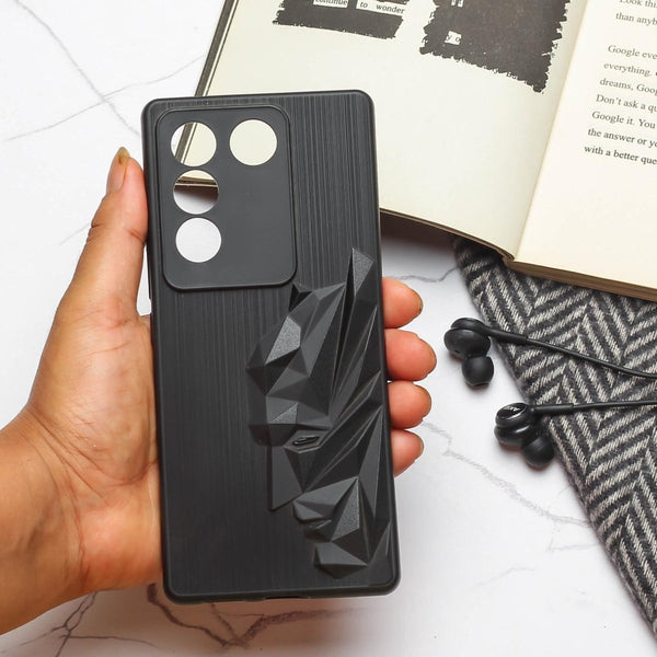 Superhero Engraved logo silicon Case for Vivo V27 Pro - The Hatke