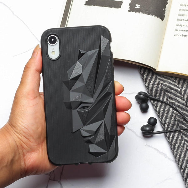 Superhero Engraved Logo Silicone Case for Apple iPhone XR - The Hatke