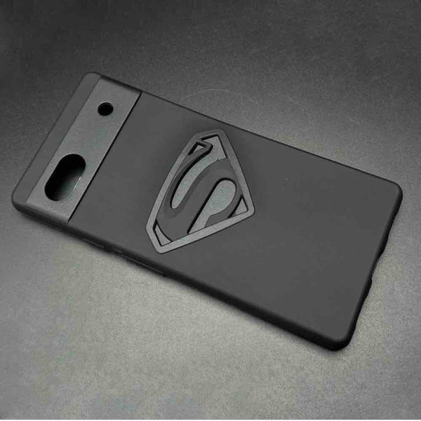 Superhero-S Engraved silicon Case for Google Pixel 6A - The Hatke