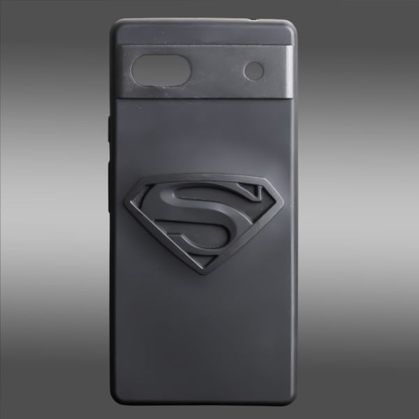 Superhero-S Engraved silicon Case for Google Pixel 6A - The Hatke