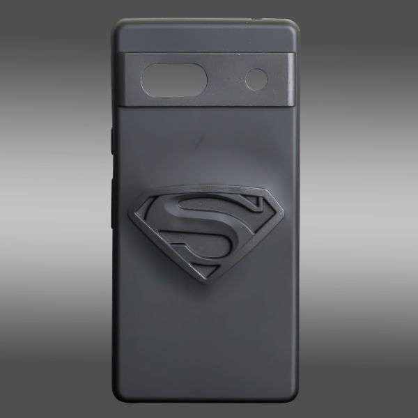 Superhero-S Engraved silicon Case for Google Pixel 7A - The Hatke