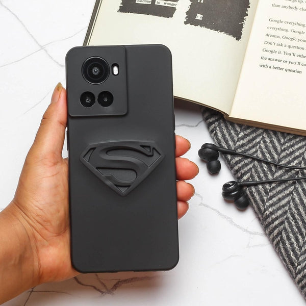 Superhero-S Engraved silicon Case for Oneplus 10R 5G - The Hatke