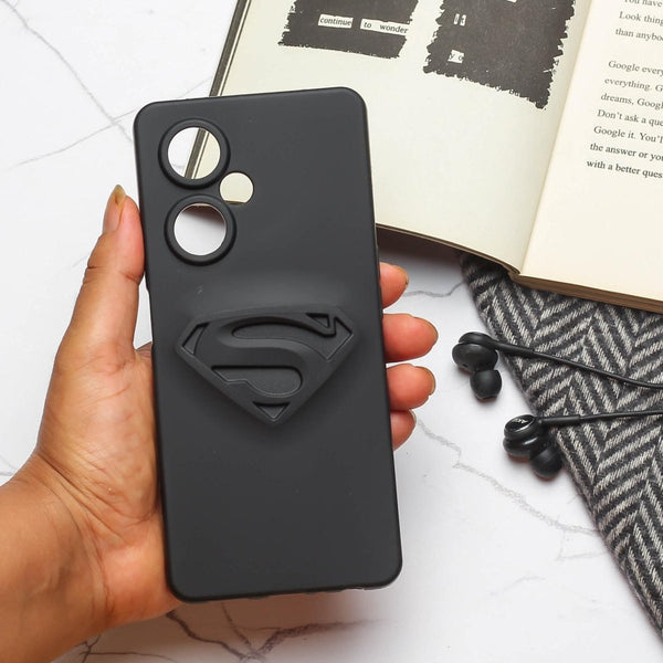Superhero-S Engraved silicon Case for Oneplus Nord CE 3 Lite 5G - The Hatke