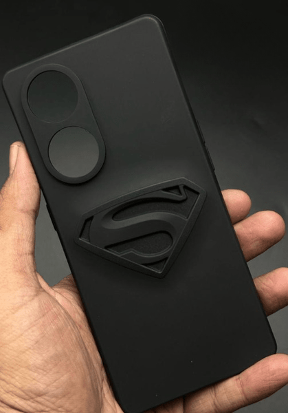 Superhero-S Engraved silicon Case for Oppo Reno 8T 5g - The Hatke