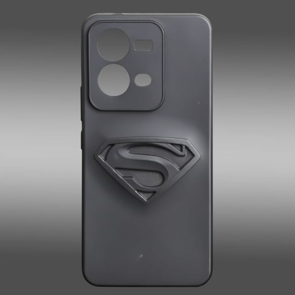 Superhero-S Engraved silicon Case for Vivo V25 5g - The Hatke