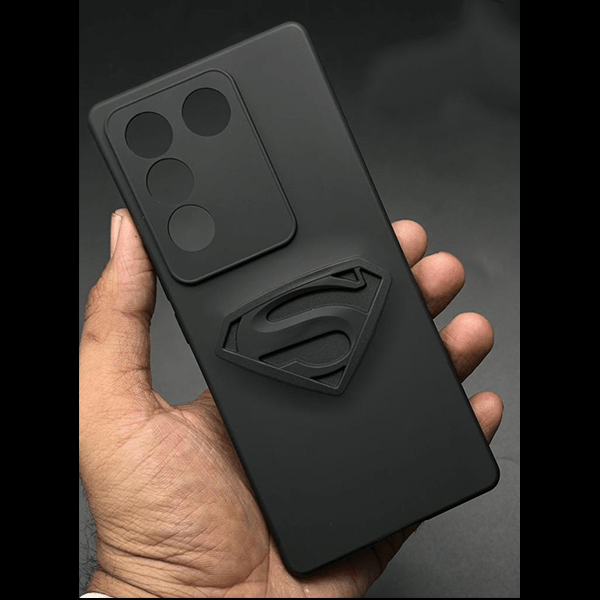 Superhero-S Engraved silicon Case for Vivo V29 - The Hatke