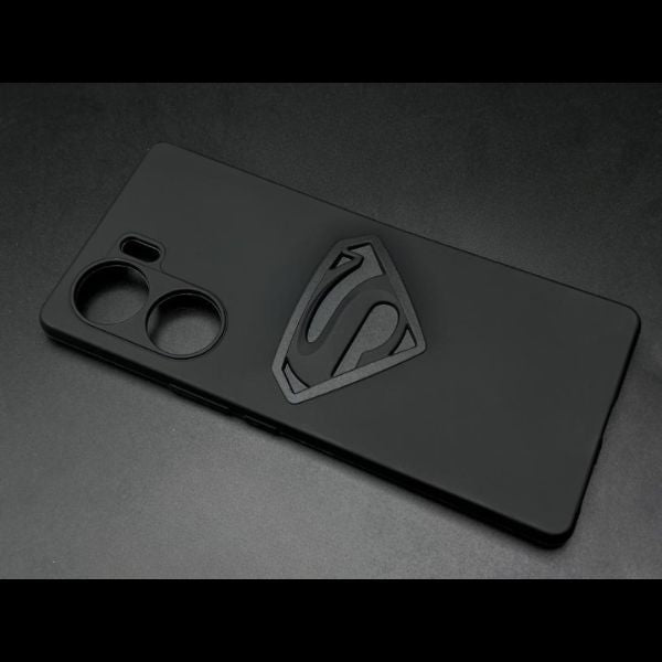Superhero-S Engraved silicon Case for Vivo V29e 5G - The Hatke