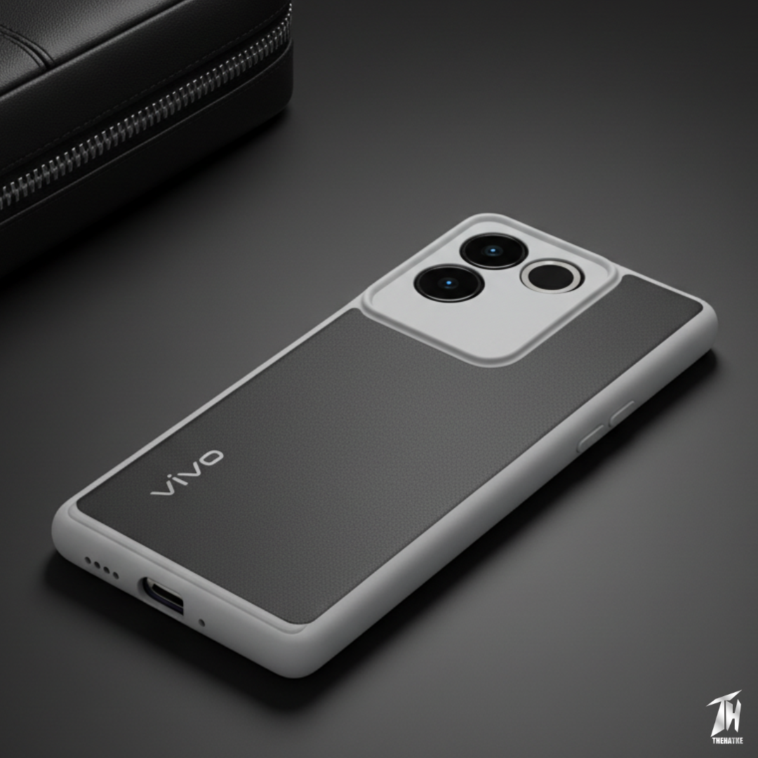 Pureview Grey Transparent Silicone Case for Vivo T2 Pro