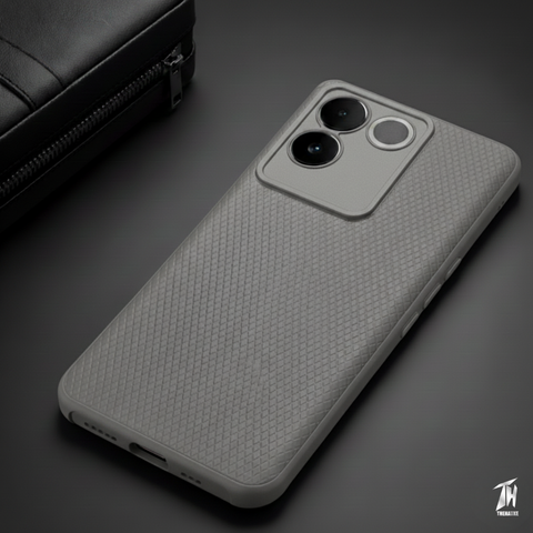 Grey Line Wave Silicone Case for Vivo T2 Pro