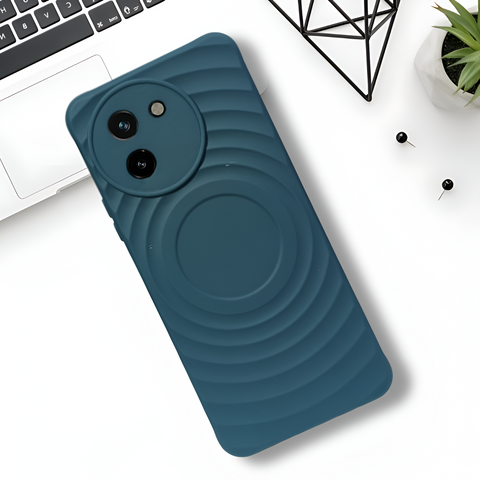 Cosmic Round Wave Silicone Case for Vivo T3X