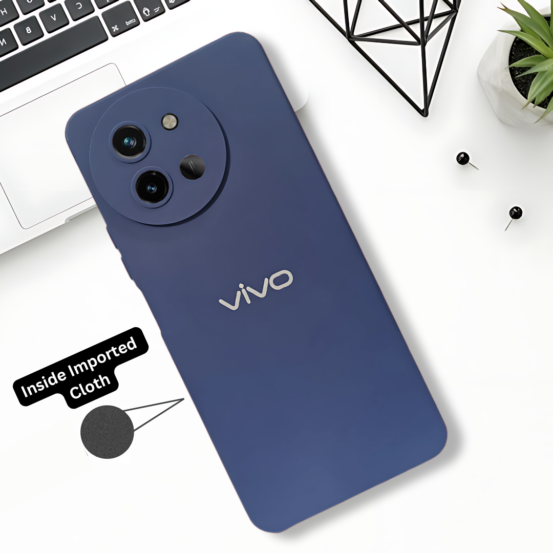 Dark Blue Camera Original Silicone case for Vivo T3X