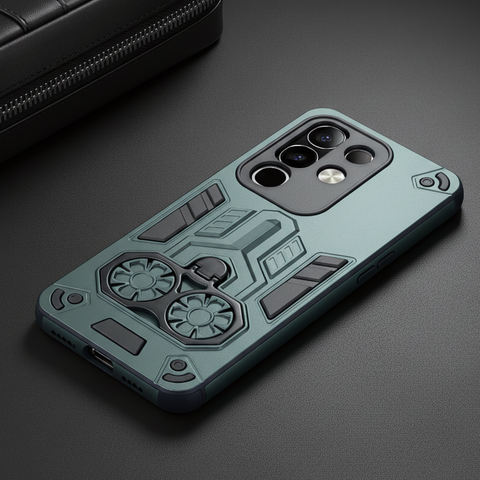 Green Cycle Armor Silicone Case for Vivo T4X