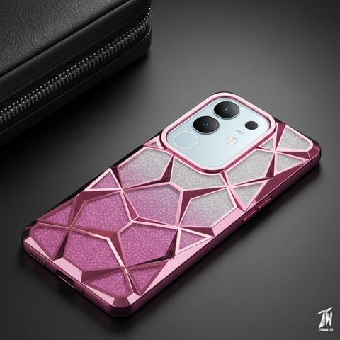 Dazzle Pink Silicone case for Vivo T4X