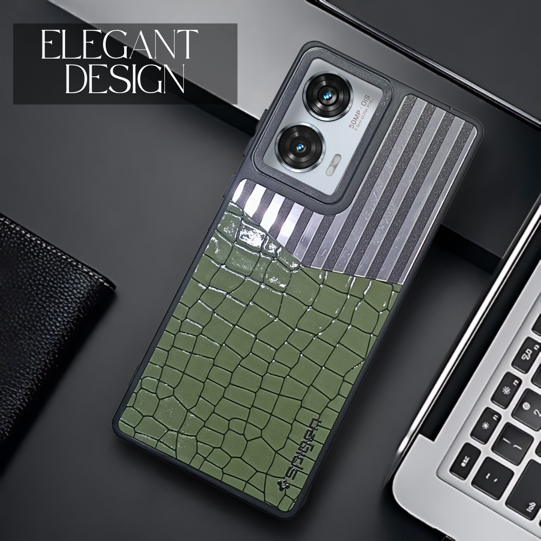 TexturGuard Green Silicone Case for Motorola Edge 50 Fusion