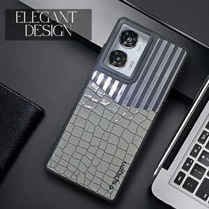 TexturGuard Grey Silicone Case for Motorola Edge 50 Fusion