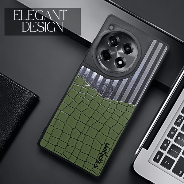 TexturGuard Green Silicone Case for Oneplus 12R - The Hatke