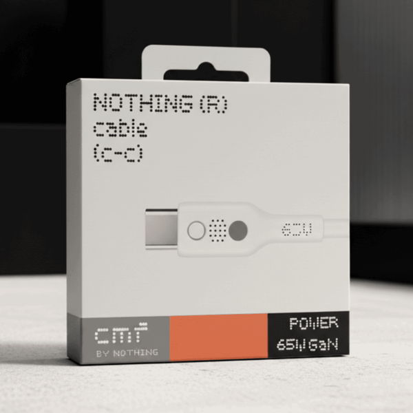 TheHatke 65W WHITE Type C to C Super Fast Charging & Quick Data Transfer Cable for NOTHING - The Hatke