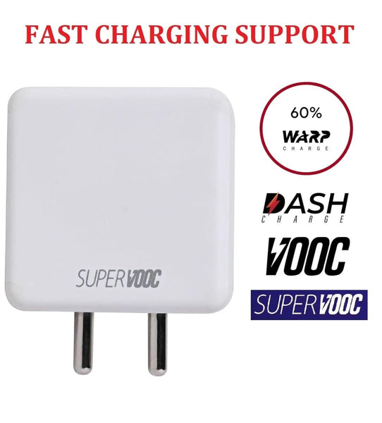 TheHatke 85W - USB Type C Power Charger for Oneplus - WHITE - The Hatke