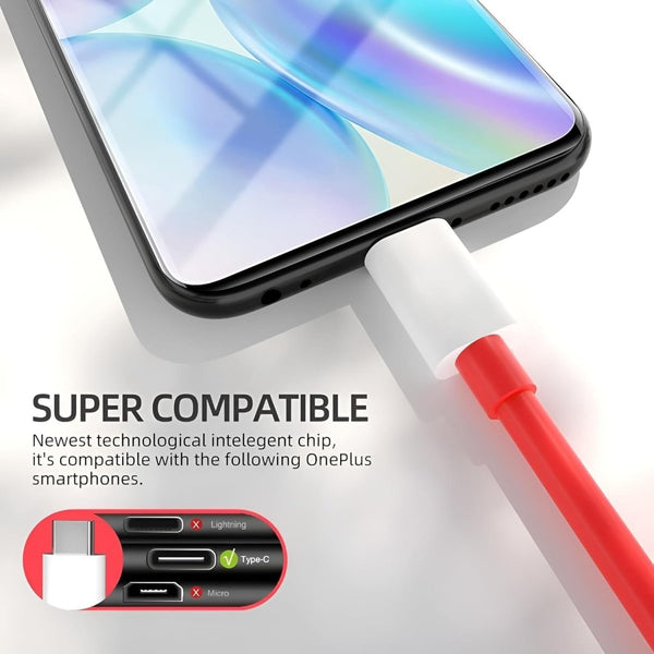 TheHatke 85W - USB Type C Power Charger for Oneplus - WHITE - The Hatke