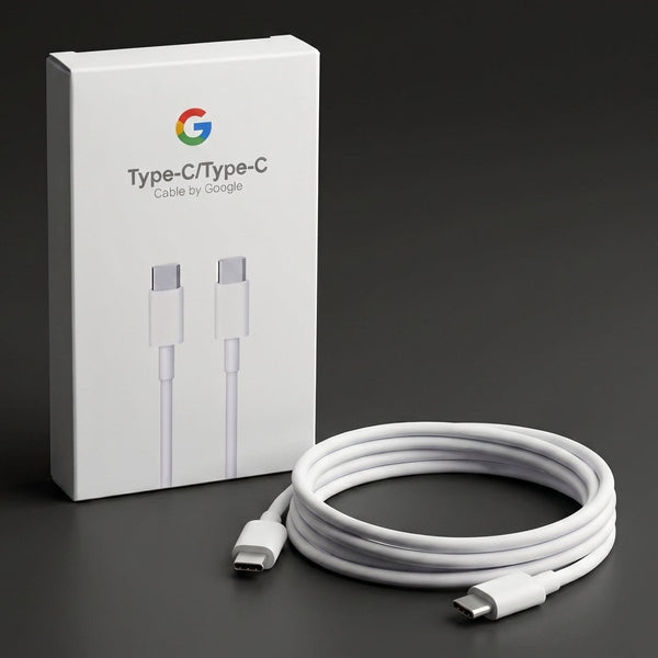 TheHatke White Type C to C Super Fast Charging & Quick Data Transfer Cable for Google - The Hatke