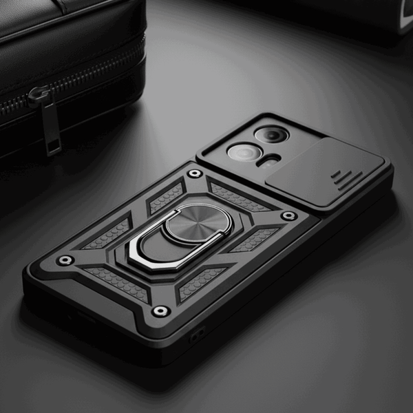 TitanArmor Black Silicone case for Motorola G85 - The Hatke