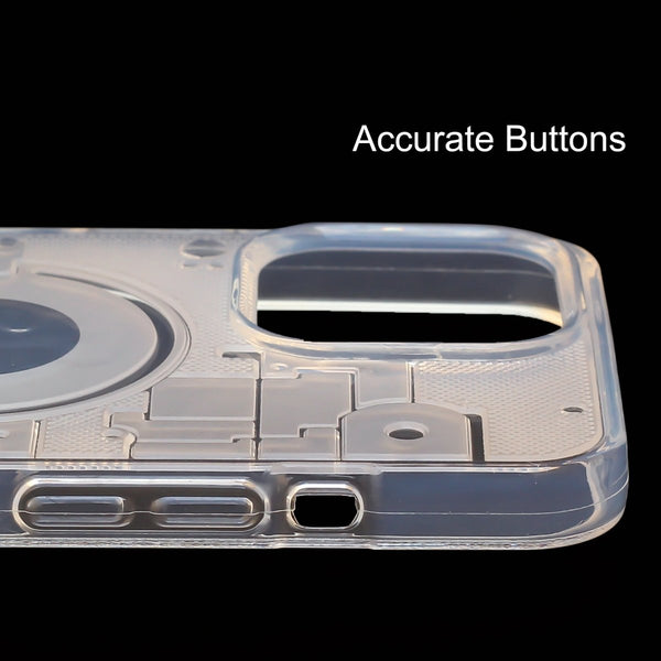 Trans white silicon Case for Apple iphone 15 Pro Max - The Hatke