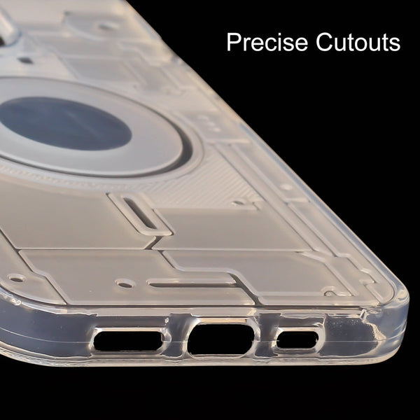 Trans white silicon Case for Apple iphone 15 Pro Max - The Hatke