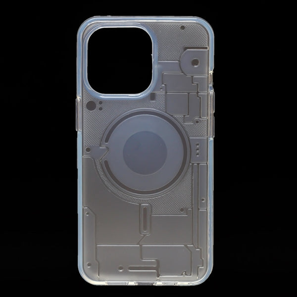 Trans white silicon Case for Apple iphone 15 Pro Max - The Hatke