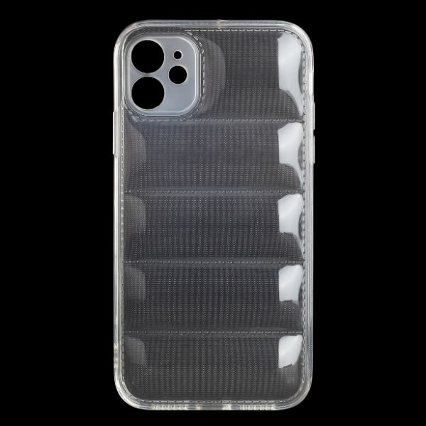 Transparent Puffon silicone case for Apple iPhone 12 - The Hatke