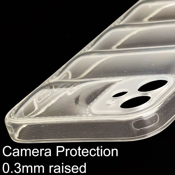 Transparent Puffon silicone case for Apple iPhone 12 - The Hatke