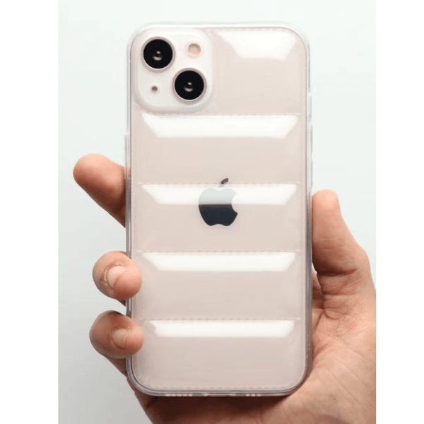 Transparent Puffon silicone case for Apple iPhone 13 - The Hatke