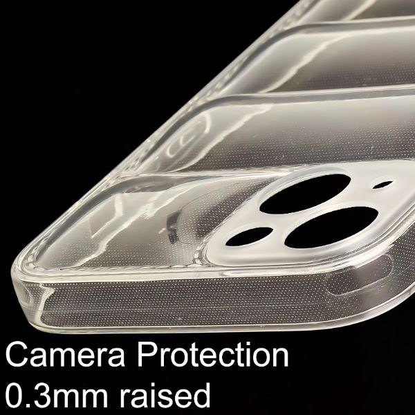 Transparent Puffon silicone case for Apple iPhone 14 Plus - The Hatke