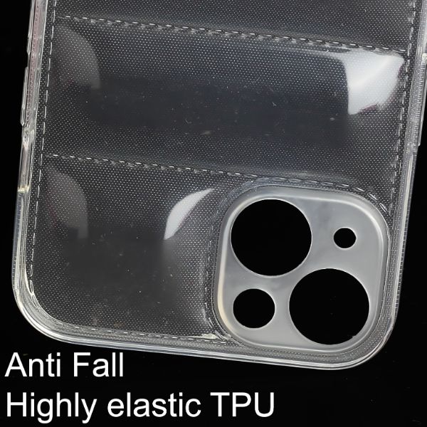 Transparent Puffon silicone case for Apple iPhone 14 Plus - The Hatke