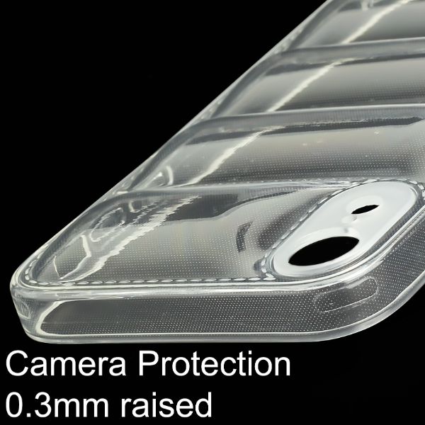 Transparent Puffon silicone case for Apple iPhone Xr - The Hatke