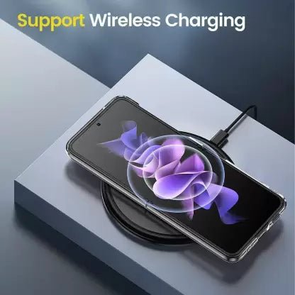 Transparent TPU Silicone case for Samsung Galaxy Z FLIP 2 - The Hatke