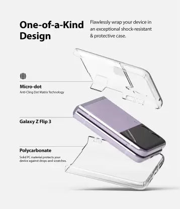 Transparent TPU Silicone case for Samsung Galaxy Z FLIP - The Hatke