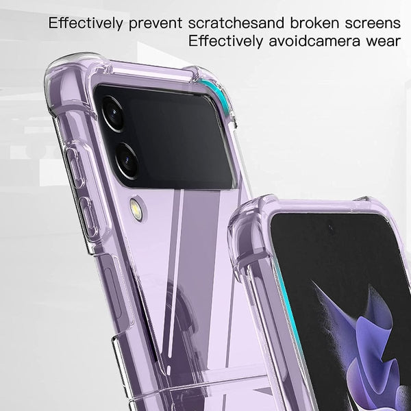 Transparent TPU Silicone case for Samsung Galaxy Z FLIP 4 - The Hatke