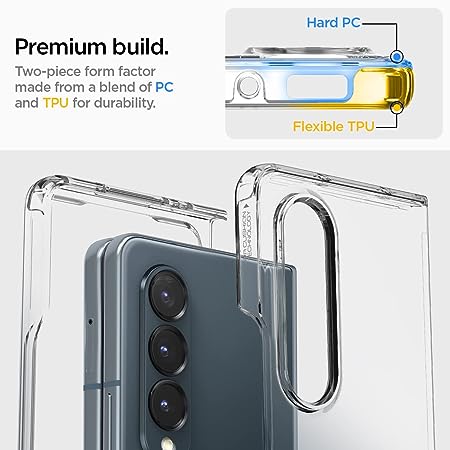 Transparent TPU Silicone case for Samsung Z Fold 3 5G - The Hatke