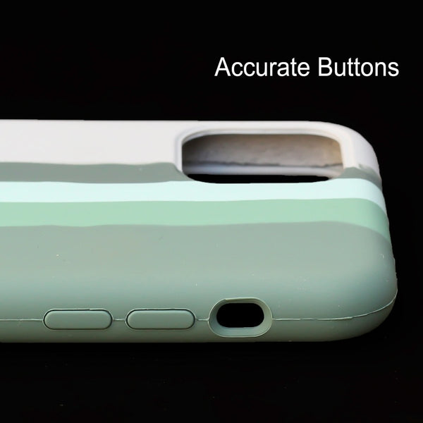 Treemoda Rainbow Silicone Case for Apple Iphone 11 Pro Max - The Hatke