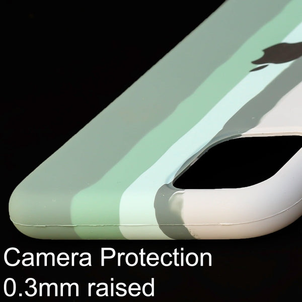 Treemoda Rainbow Silicone Case for Apple Iphone 11 Pro Max - The Hatke