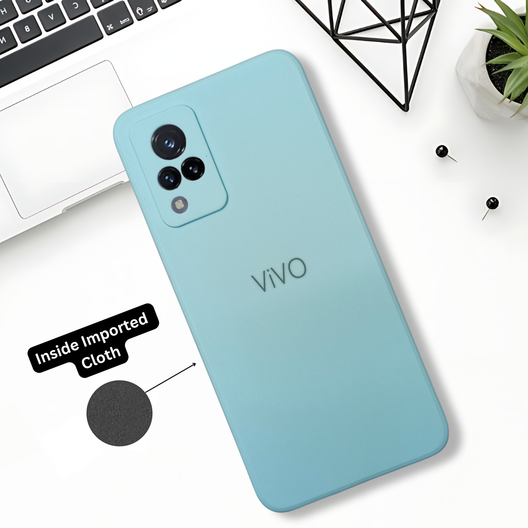 Light Blue Candy silicone Case for Vivo V21