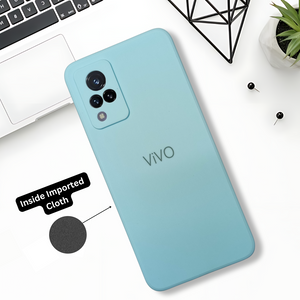 Light Blue Candy silicone Case for Vivo V21