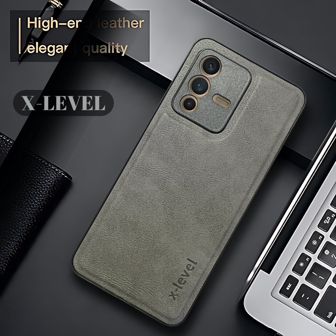 X-LEVEL Grey Leather Case for Vivo V23