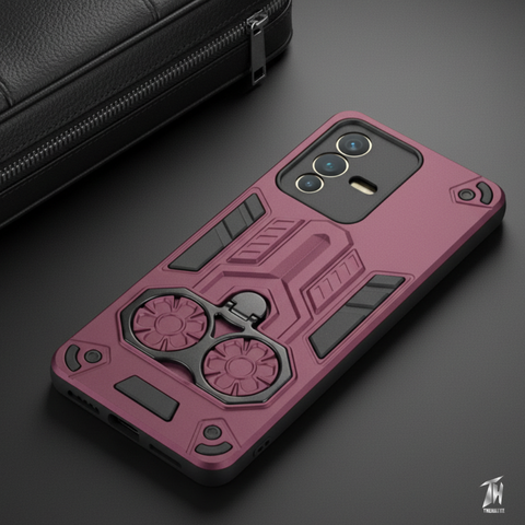 Mehroon Cycle Armor Silicone Case for Vivo V23