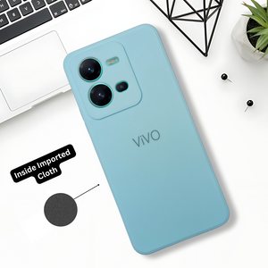 Light Blue Candy silicone Case for Vivo V25