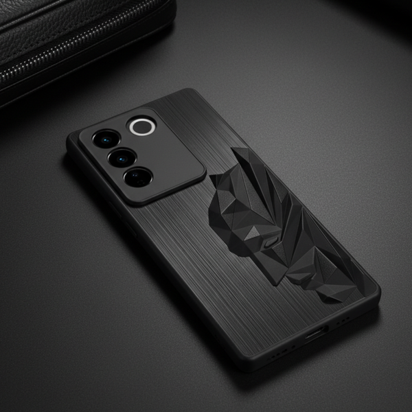 Superhero Engraved logo silicon Case for Vivo V27