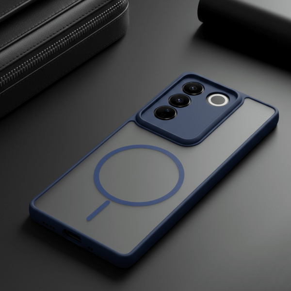 KYRON Dark Blue Matte  Case for Vivo V27 Pro