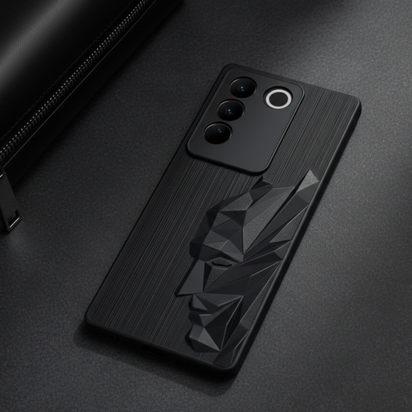 Superhero Engraved logo silicon Case for Vivo V27